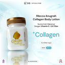 "PAKET PERAWATAN TUBUH BIBIT PEMUTIH + COLLAGEN (BLEACHING)  - BPOM (1PC-IN-FUSE,B.SERUM BRIGHTENING DNA,LOTION MECCA ORI)