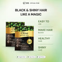 SHAMPOO PENGHITAM RAMBUT - SYB OLIVE BLACK HAIR MAGIC with OLIVE OIL (1 BOX - 10 SACHET)