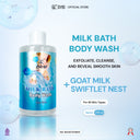 NEW SYB BP MILK BATH BODY WASH WITH GOAT MILK & SWIFTLET NEST 270 & 500 ML