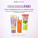 SYB PAKET PERAWATAN (PEELING GEL ALOE VERA + AHA SKINBOOST BODY TONER + DEPILATORY HAIR REMOVAL CREAM)