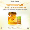 [ SPECIAL BUNDLING 2in1 DNA SALMON ]-  Mecca Anugrah 2in1 Body Lotion + IN-Fuse DNA Instant Bright (Paket Perawatan Tubuh Mencerahkan)