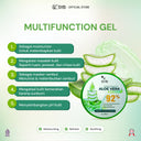 SYB PAKET 2IN1 PEMBERSIH BULU & PELEMBAB KULIT (DEPILATORY HAIR REMOVAL + SOOTHING GEL ALOEVERA 92%)