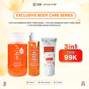[SYB Exclusive Body Care Series] - Bundling AHA Skinboost Body Toner 250ml + Toner Badan 100ml + Whitening Cream Lipatan Kulit 0% Paraben