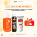 [SYB Exclusive Body Care Series] - Bundling AHA Skinboost Body Toner 250ml + Toner Badan 100ml + Whitening Cream Lipatan Kulit 0% Paraben