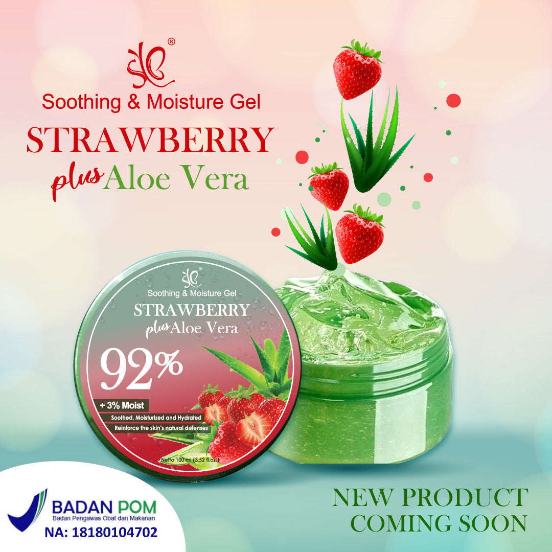 SYB SOOTHING & MOISTURE GEL ALOEVERA PLUS STRAWBERRY - SYBofficial