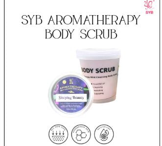 NEW SYB AROMATHERAPY MILD CLEANSING BODY SCRUB 3 VARIAN