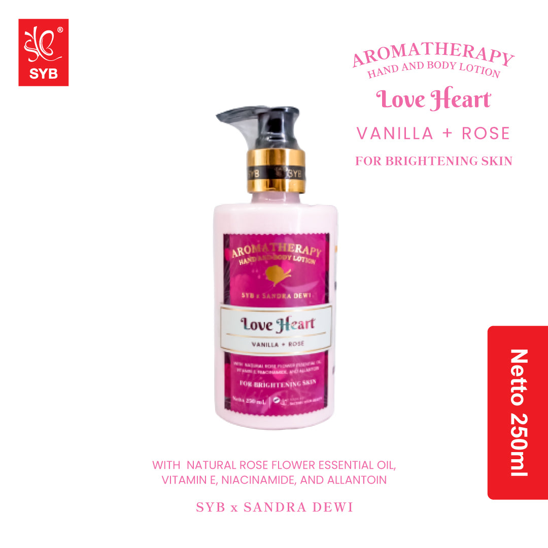 SYB x Sandra Dewi Aromatherapy Hand & Body Lotion Love Heart - SYBofficial