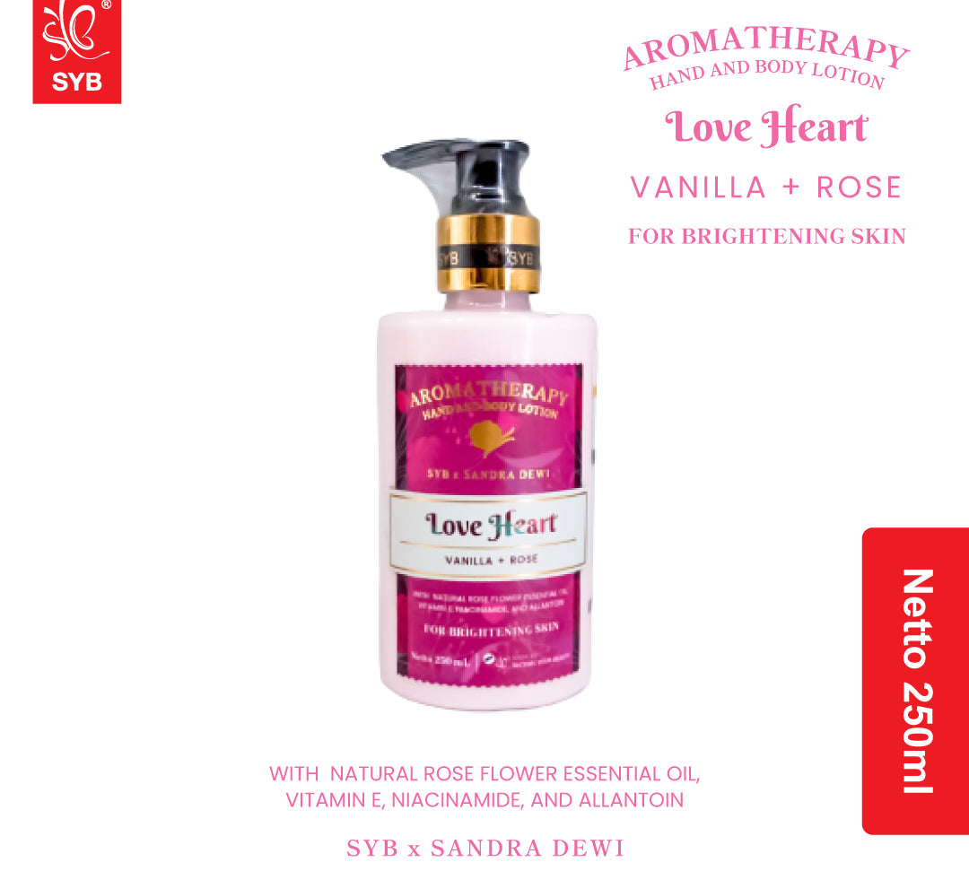 SYB x Sandra Dewi Aromatherapy Hand & Body Lotion Love Heart - SYBofficial