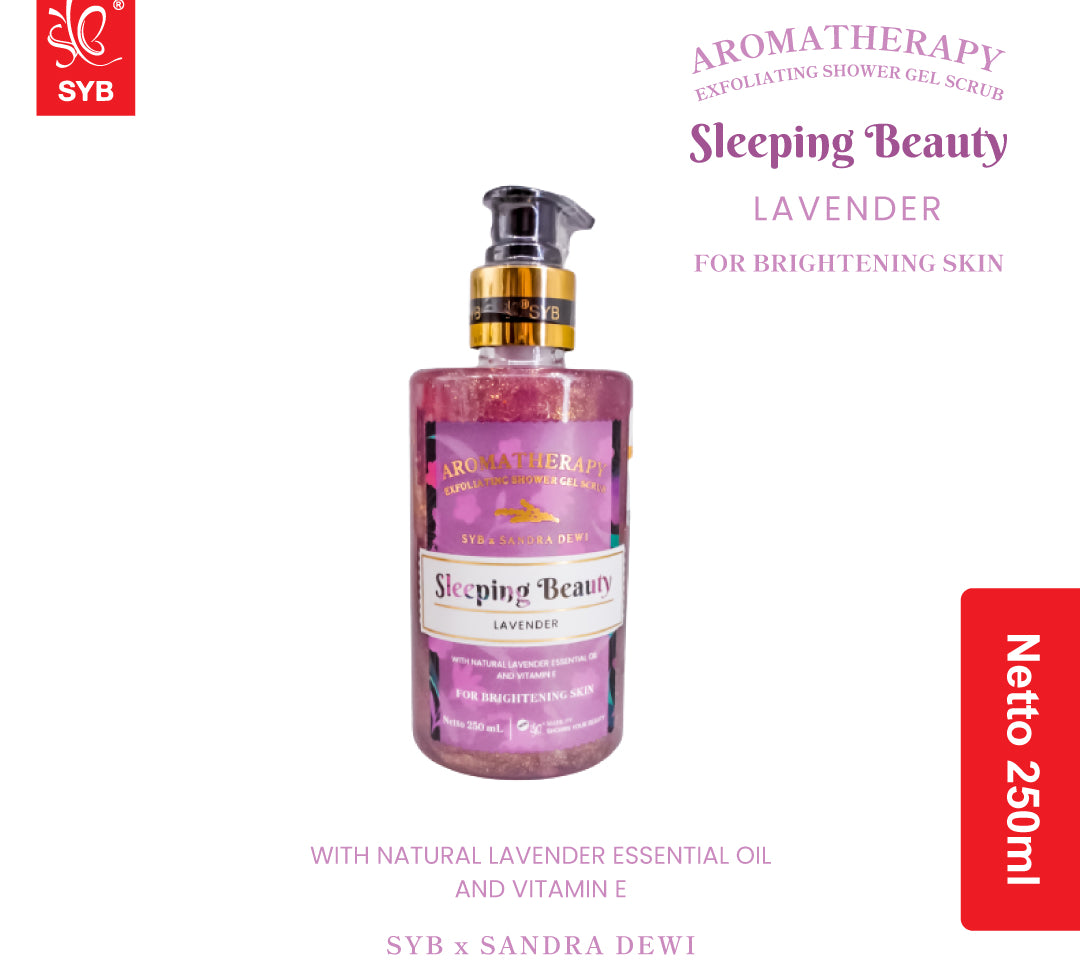 SYB x Sandra Dewi Aromatherapy Exfoliating Shower Gel Scrub Sleeping Beauty - SYBofficial
