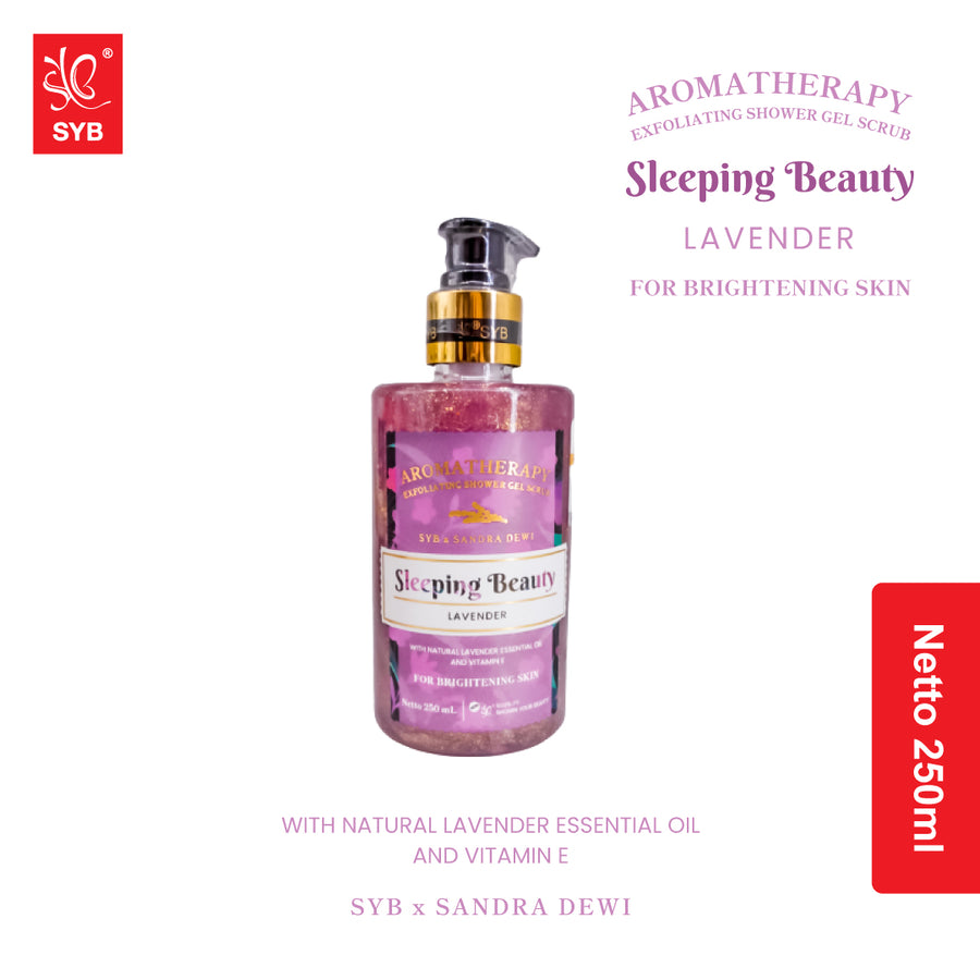 SYB x Sandra Dewi Aromatherapy Exfoliating Shower Gel Scrub Sleeping Beauty - SYBofficial