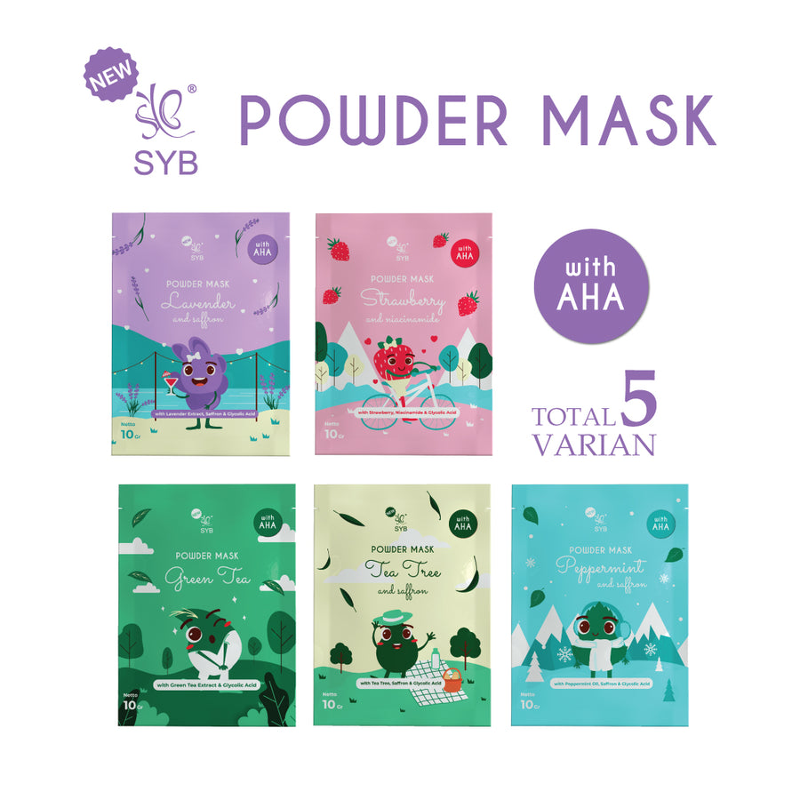 NEW SYB Powder Mask Peppermint and Saffron
