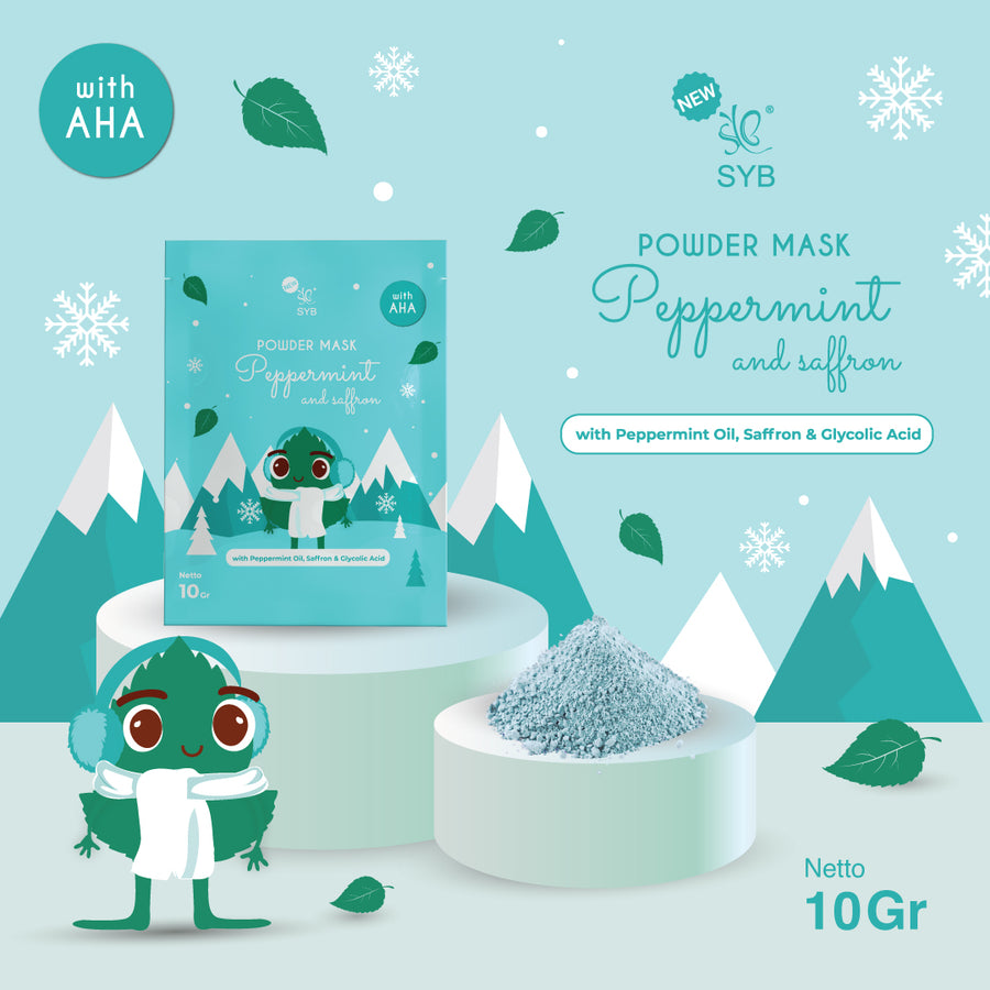 NEW SYB Powder Mask Peppermint and Saffron
