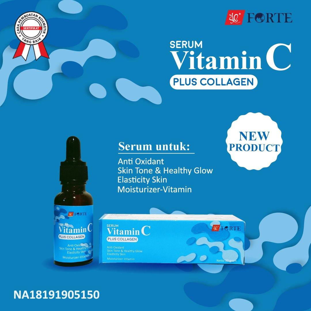 FORTE SERUM VITAMIN C PLUS COLLAGEN BIRU - SYBofficial