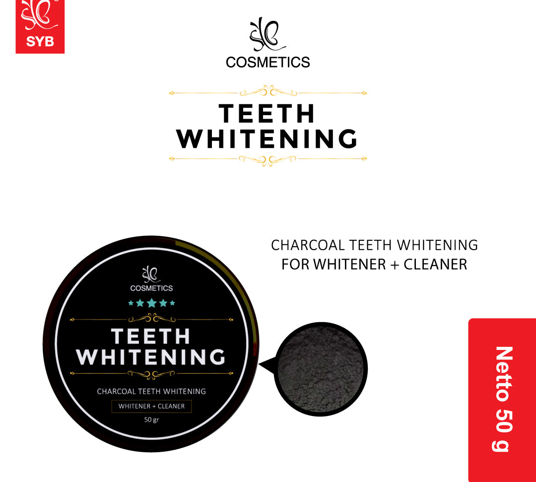 SYB COSMETICS TEETH WHITENING CHARCOAL - SYBofficial