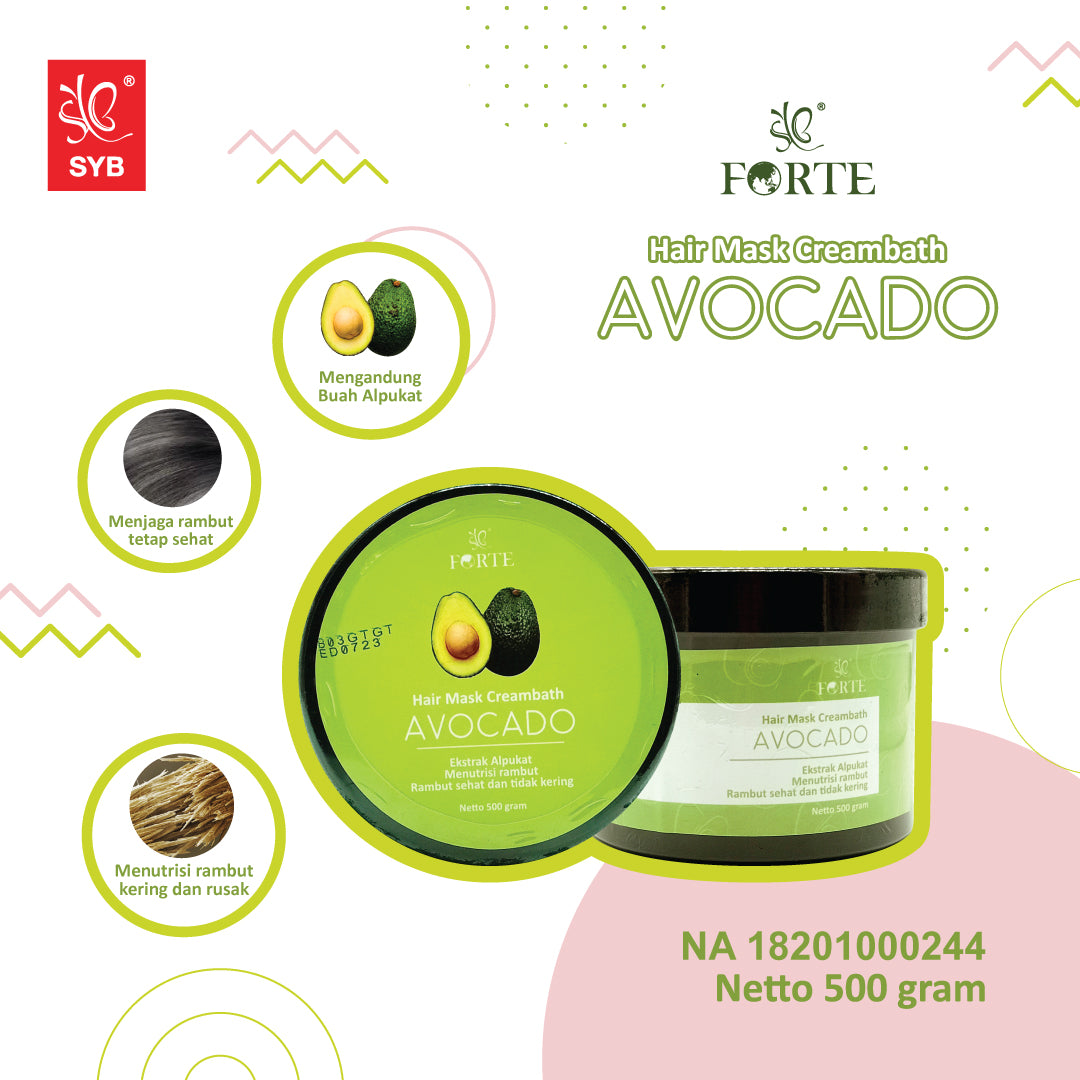 SYB FORTE HAIR MASK CREAMBATH AVOCADO - SYBofficial