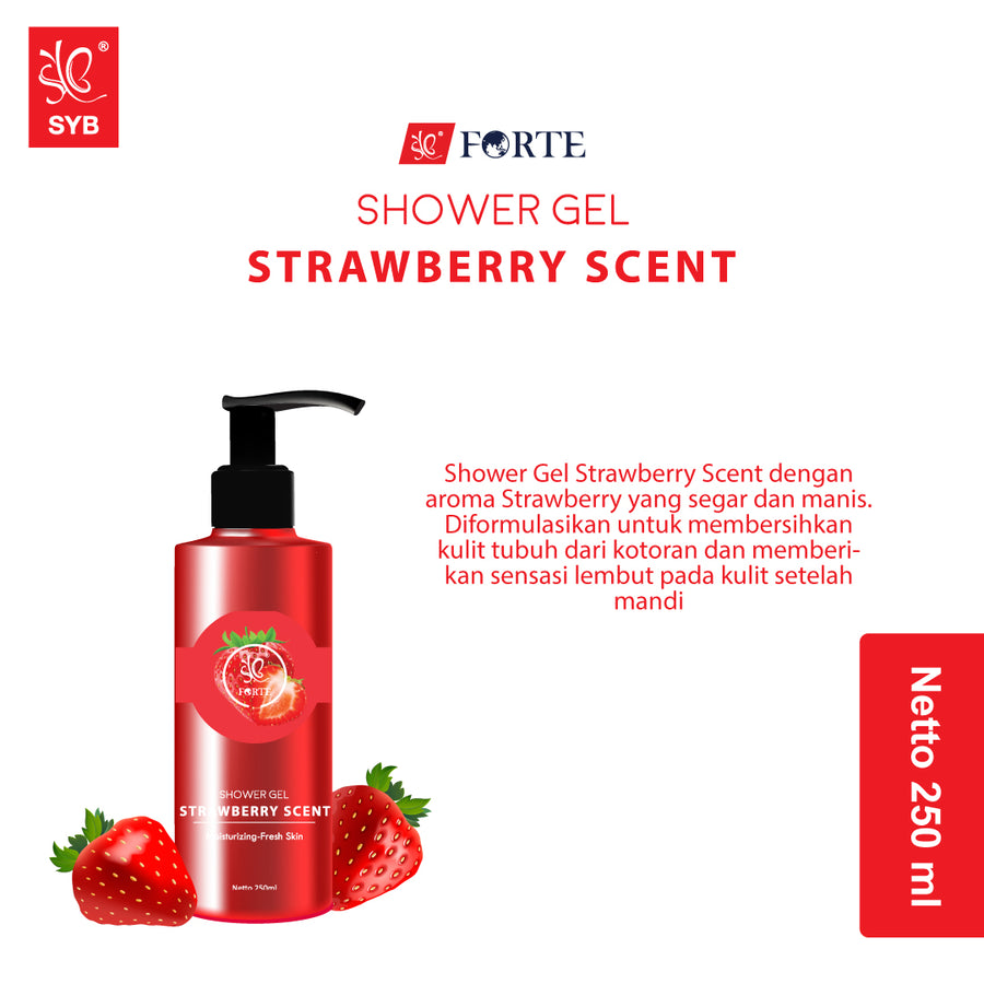 SYB FORTE SHOWER GEL STRAWBERRY SCENT - SYBofficial