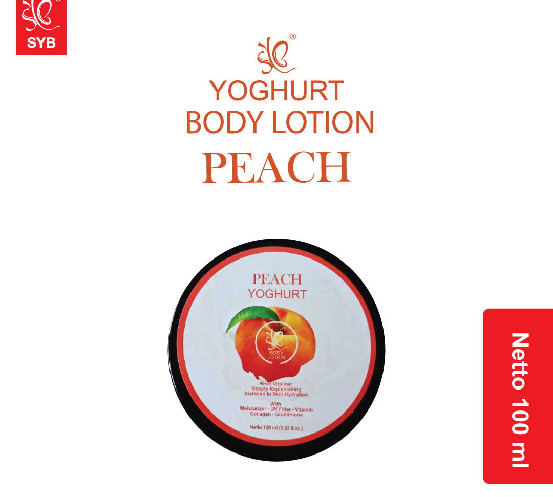 SYB YOGHURT BODY LOTION PEACH - SYBofficial