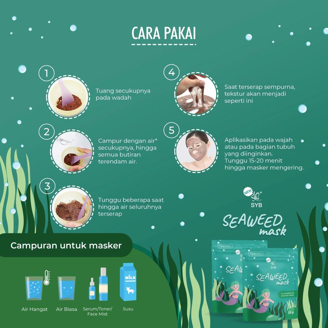 NEW SYB SEAWEED MASK SACHET - SYBofficial