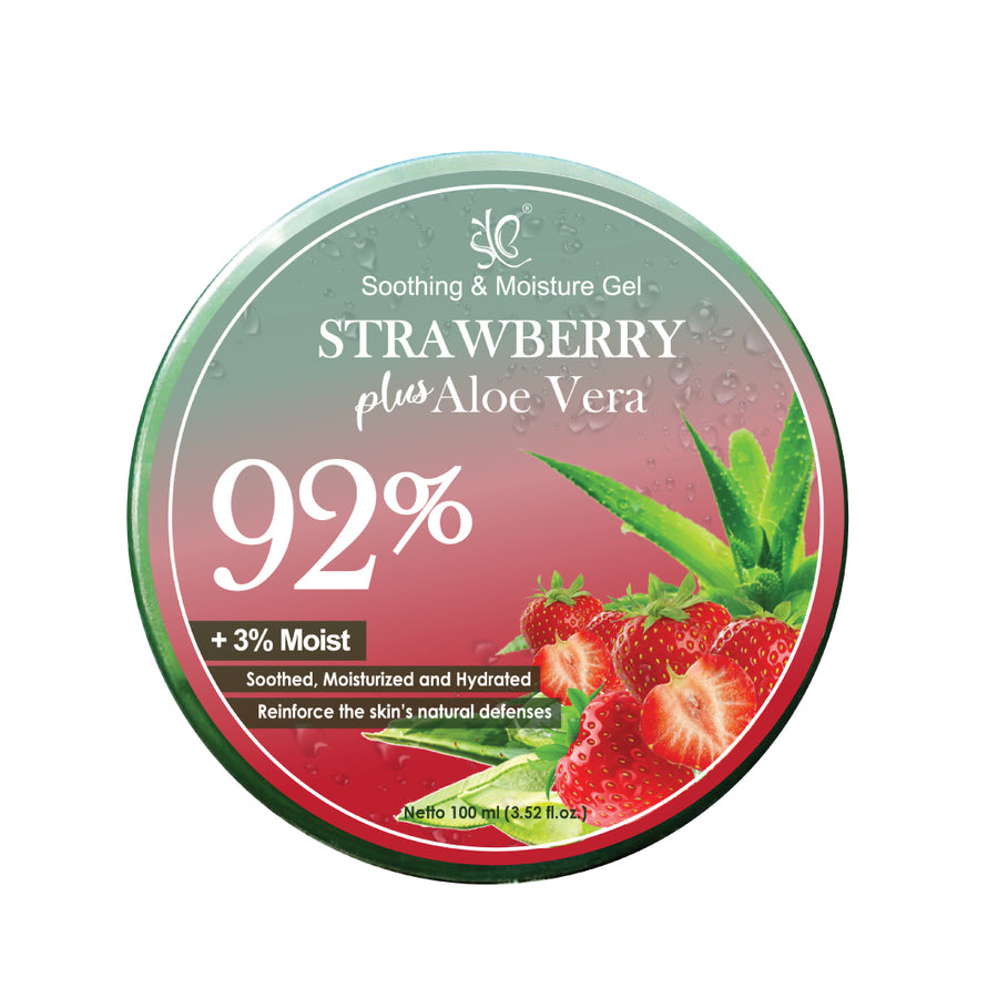 SYB SOOTHING & MOISTURE GEL ALOEVERA PLUS STRAWBERRY - SYBofficial