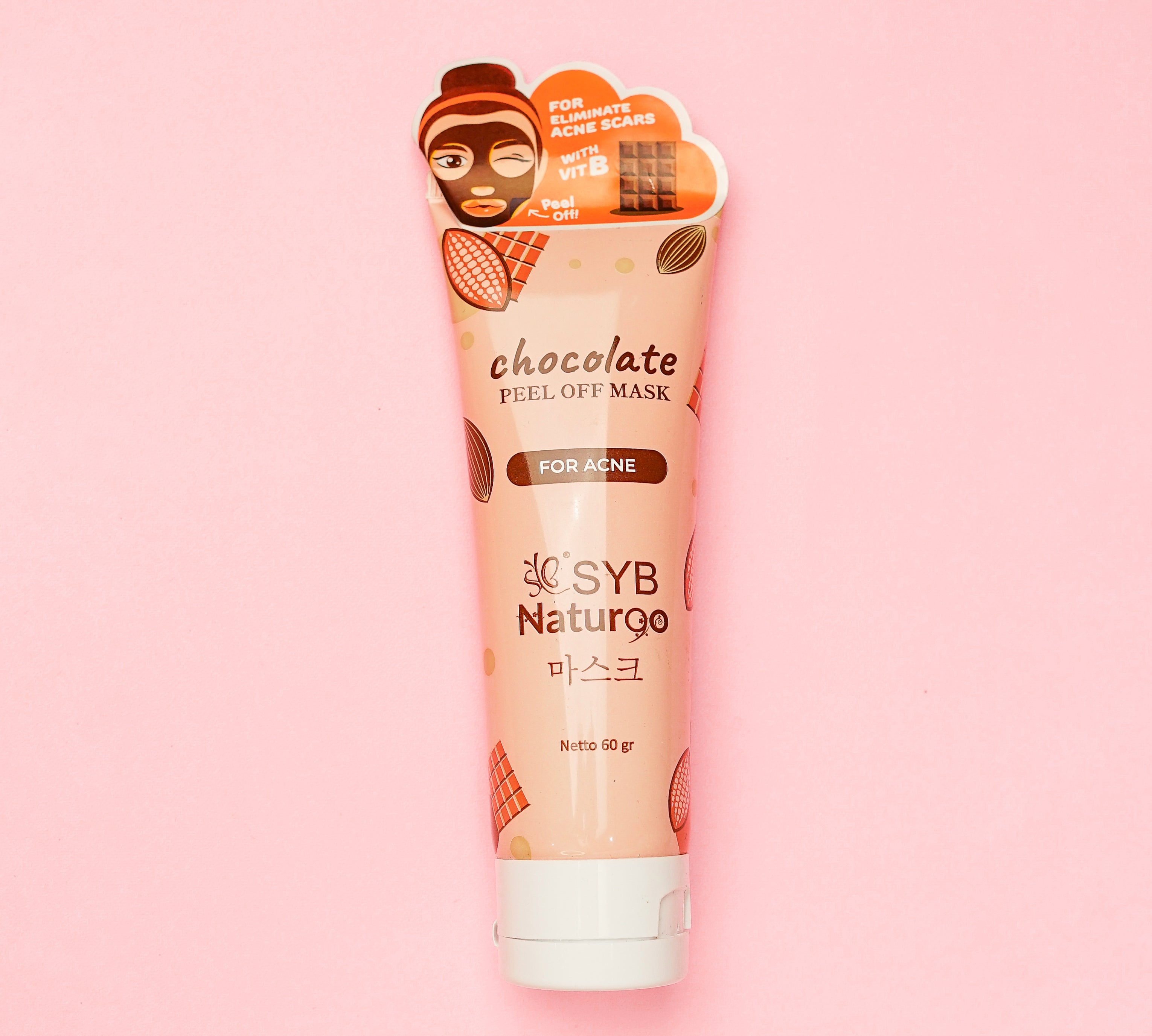 SYB NATUR 90 CHOCOLATE PEEL OFF MASK FOR ACNE TUBE - SYBofficial