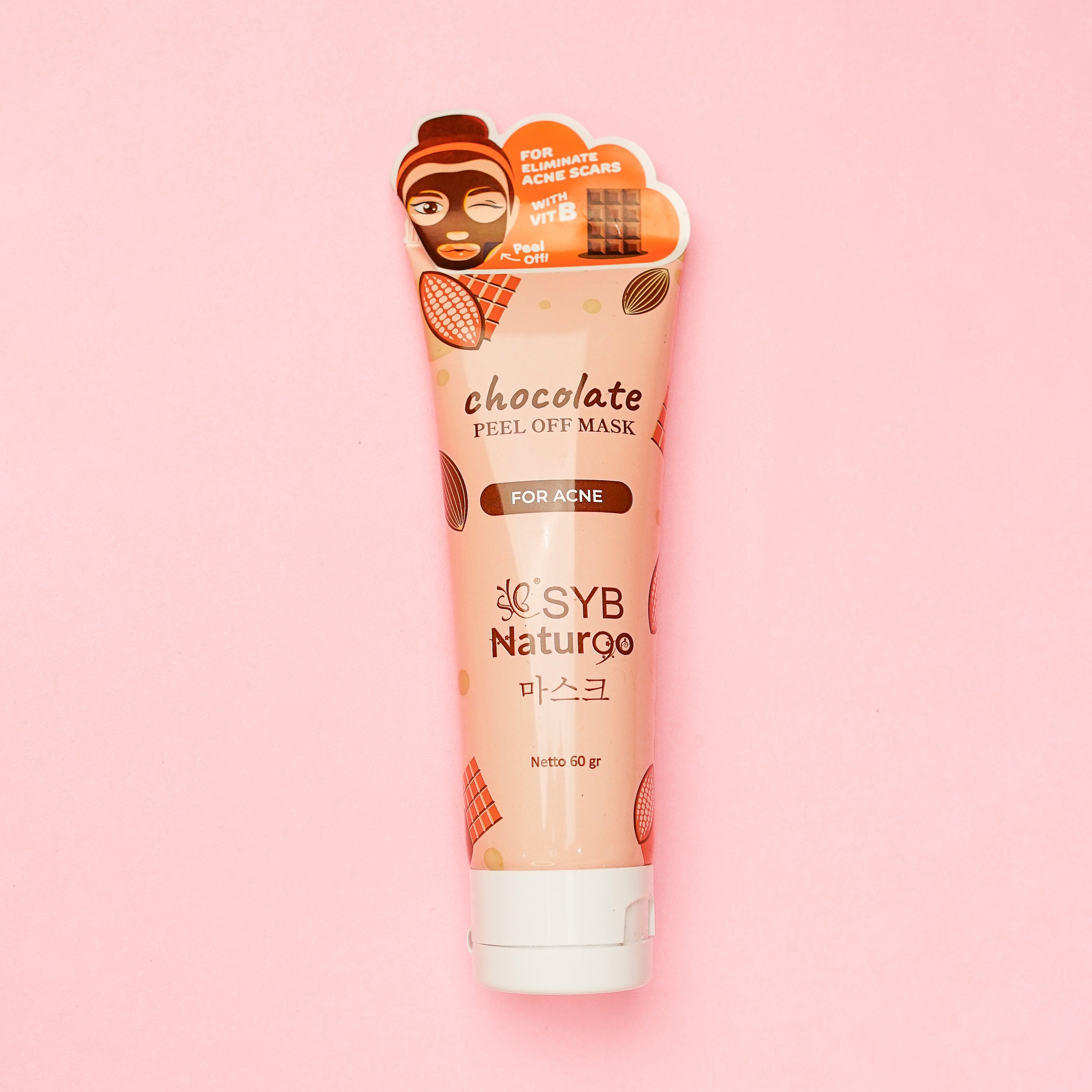 SYB NATUR 90 CHOCOLATE PEEL OFF MASK FOR ACNE TUBE - SYBofficial