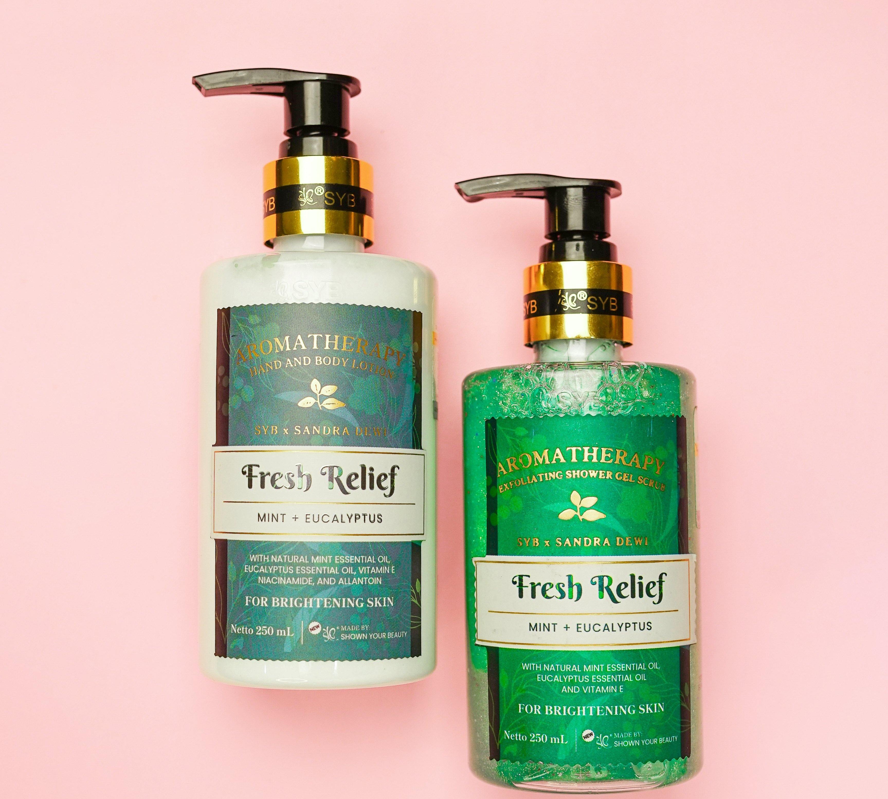 PAKET BUNDLE SYB AROMATHERAPY FRESH RELIEF (1x LOTION & 1X SHOWER GEL) - SYBofficial