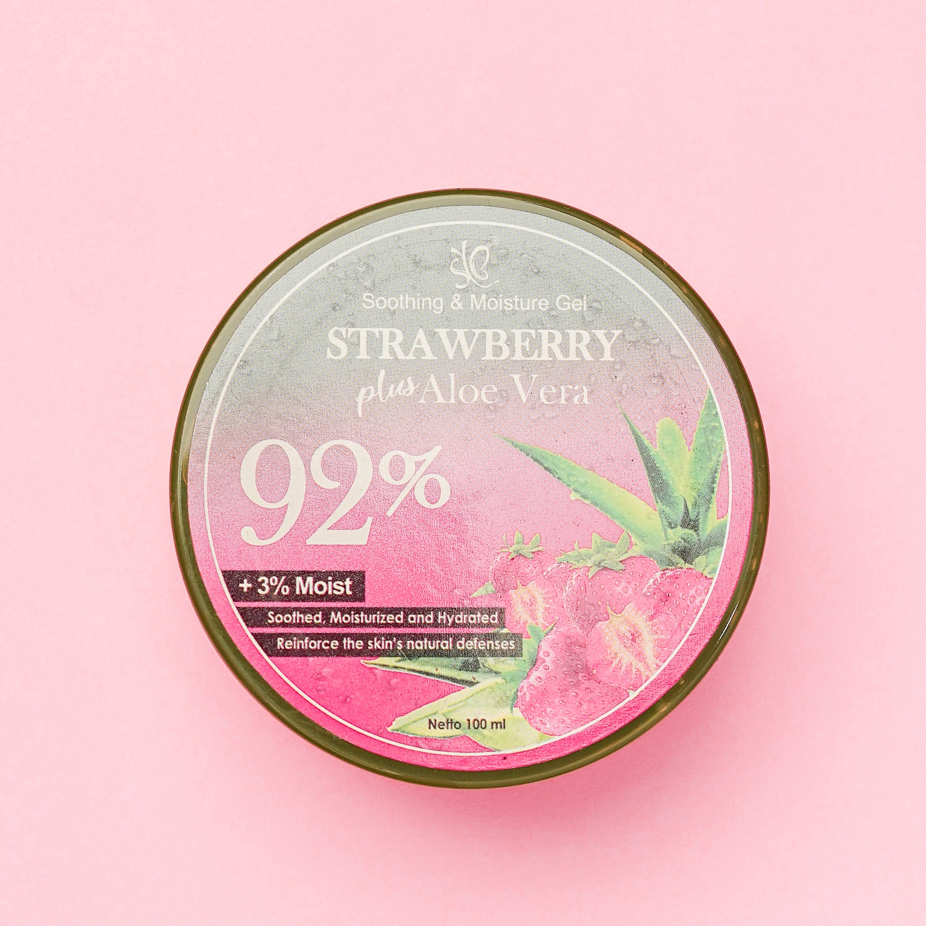 SYB SOOTHING & MOISTURE GEL ALOEVERA PLUS STRAWBERRY - SYBofficial