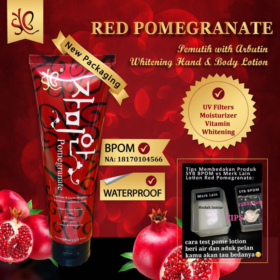 SYB RED POMEGRATANE LOTION - SYBofficial
